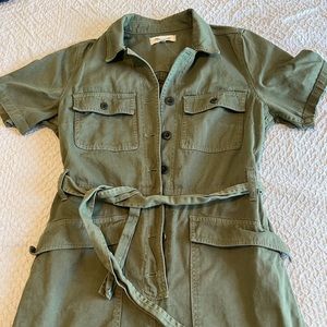 Madewell Tie-Waist Military Jumpsuit